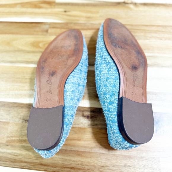 Sam Edelman Loraine Tweed Horse-Bit Denim Loafers in Montrose Blue size 6.5 - Picture 14 of 15
